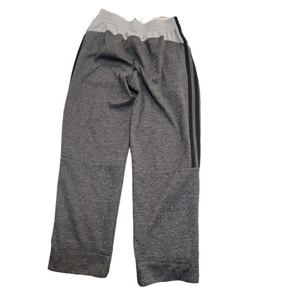 Adidas Youth Size Med10/12 Gray Black 3 Stripe Drawstring Elastic‎ Waist Sweats - Picture 6 of 6